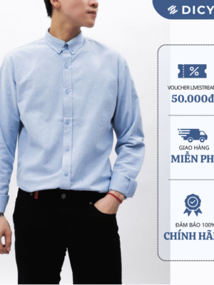 Áo Sơ Mi Nam DICYDE Dài Tay Oxford Cao Cấp - Form Slim Fit Thanh Lịch, Chống Nhăn Tuyệt Đối (5 Màu)