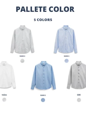 ao-so-mi-oxford-nam-dicyde-mau-ghi-slim-fit, vai-oxford-cotton-chong-nhan, ao-so-mi-nam-cong-so-co-button-down