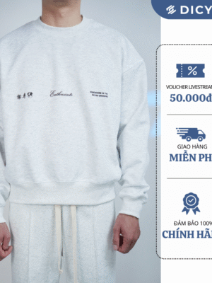 DICYDE - Áo Nỉ Sweater Form Rộng - Chất Liệu Vải Nỉ 2 Da