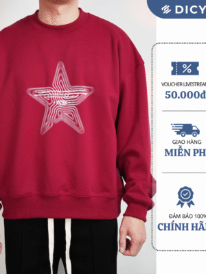 DICYDE - Áo Nỉ Sweater Form Rộng - Chất Liệu Vải Thun Nỉ 2 Da