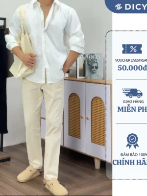 Quần kaki nam DICYDE vải cotton co dãn cao cấp độ bền cao kiểu dáng slim trẻ trung năng động