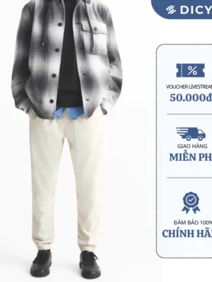 Quần jogger kaki nam có thun cao cấp DICYDE